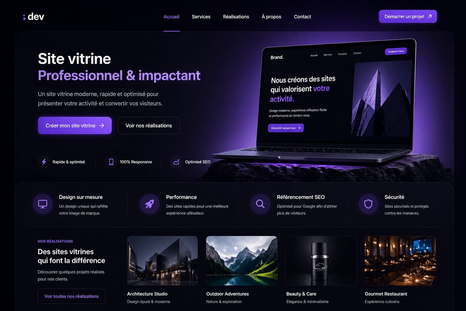 Site vitrine premium
